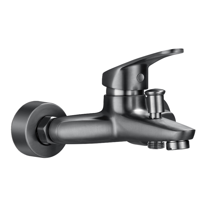 Avtoit | Bathtub filler wall mount hand shower single lever handle 2 holes low arc bathtub faucet with hose