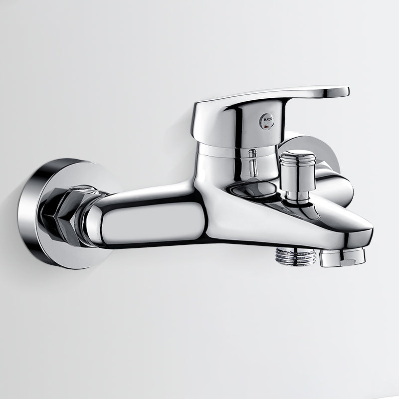 Avtoit | Bathtub filler wall mount hand shower single lever handle 2 holes low arc bathtub faucet with hose