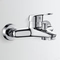 Avtoit | Bathtub filler wall mount hand shower single lever handle 2 holes low arc bathtub faucet with hose