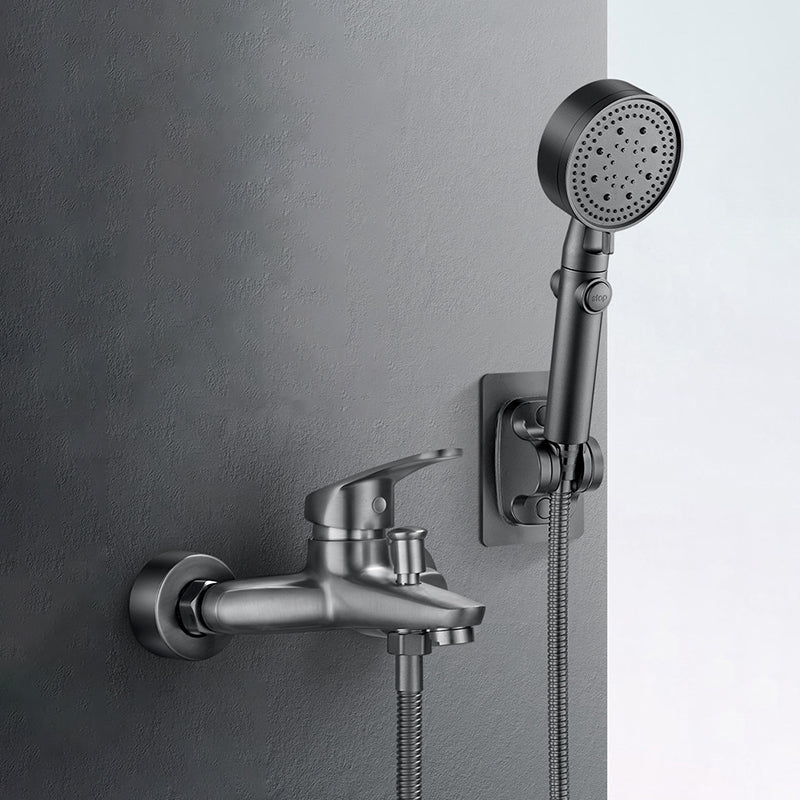 Avtoit | Bathtub filler wall mount hand shower single lever handle 2 holes low arc bathtub faucet with hose