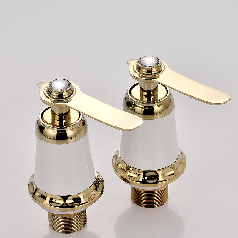 Avtoit | Glam Bathtub Faucet Trim Deck Mounted Lever Handle Swivel Spout Bathtub Faucet