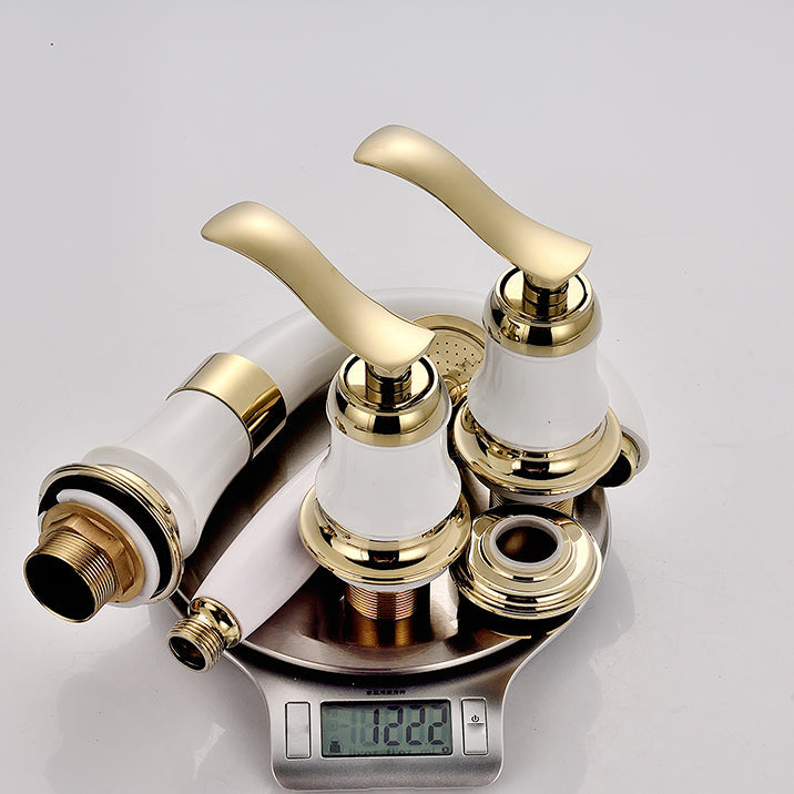 Avtoit | Tradition Bathtub Filler Trim Deck-Mounted Swing Spout Bathtub Filler