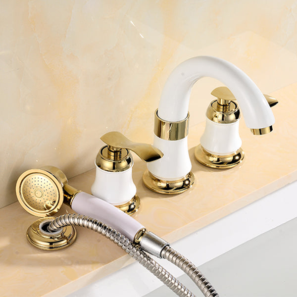 Avtoit | Tradition Bathtub Filler Trim Deck-Mounted Swing Spout Bathtub Filler
