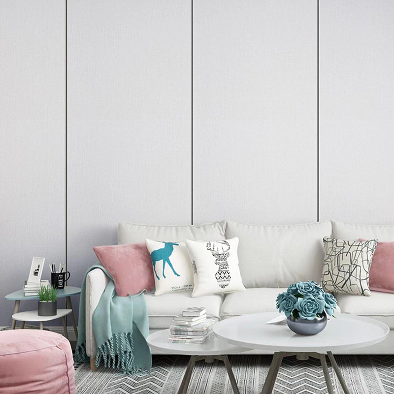 Avtoit | Contemporary Style Wall Panel Linen Living Space Peel and Stick Wall Covering