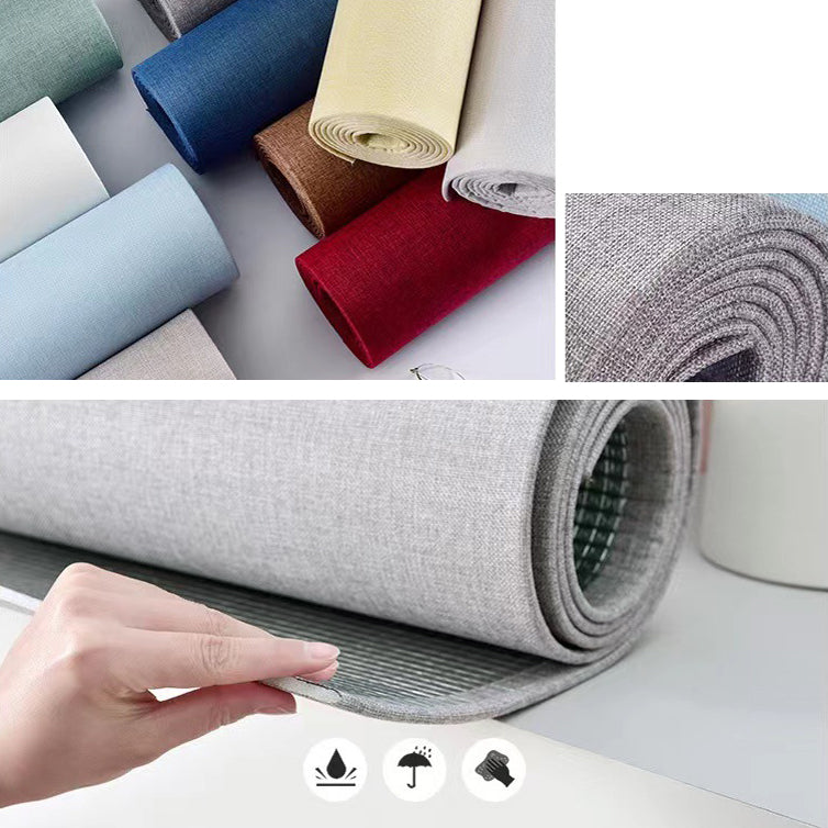 Avtoit | Contemporary Style Wall Panel Linen Living Space Peel and Stick Wall Covering