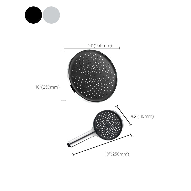 Avtoit | Modern rectangular shower head combo standard spray pattern with hand shower