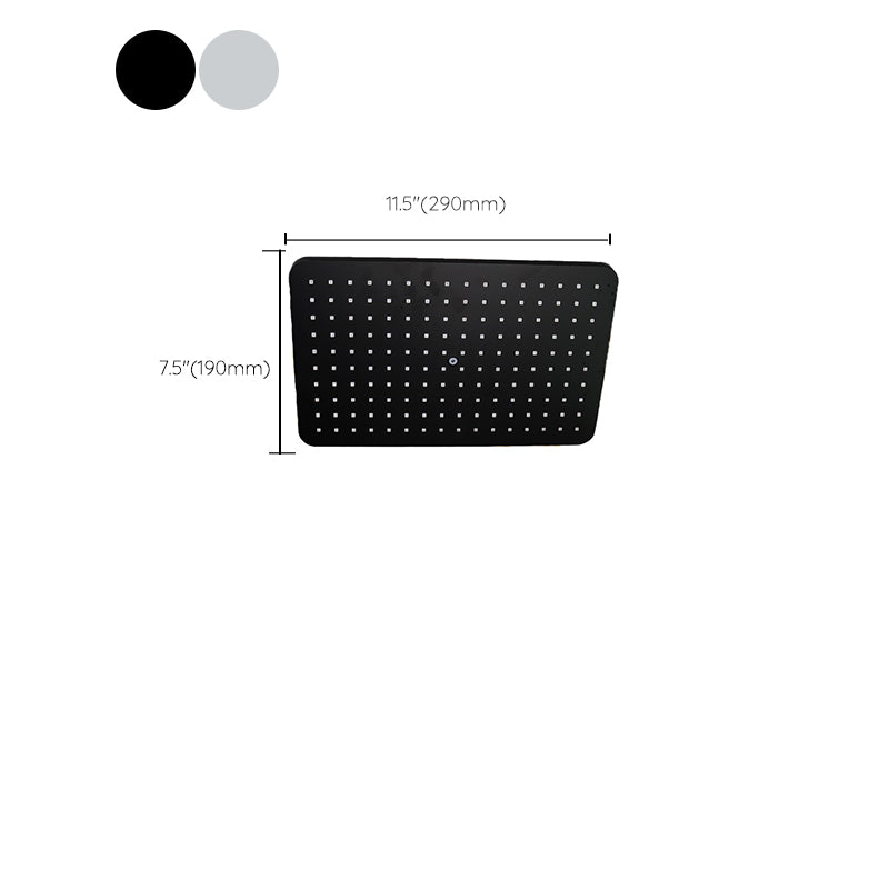 Avtoit | Modern rectangular shower head combo standard spray pattern with hand shower