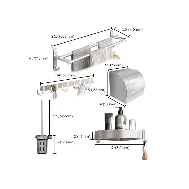 Avtoit | Metal Bathroom Hardware Set Adhesive Installation Bathroom Accessories Kit