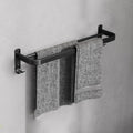 Avtoit | Minimalist black bathroom accessory set paper holder towel bar bathroom hardware set