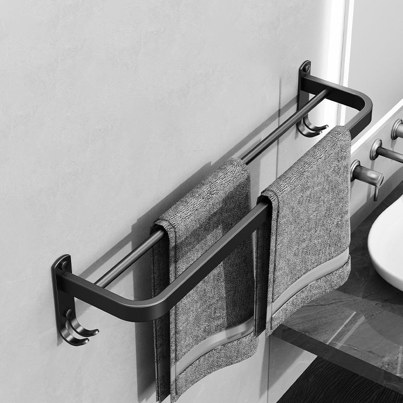 Avtoit | Minimalist black bathroom accessory set paper holder towel bar bath hardware set