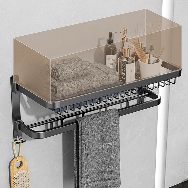 Avtoit | Minimalist black bathroom accessory set paper holder towel bar bath hardware set