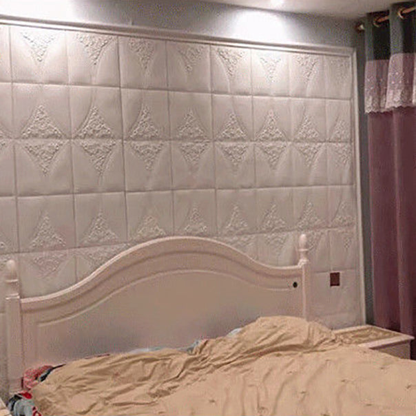 Avtoit | Modern Style Plastic Wall Panel Living Room Peel and Stick 3D Wall Covering