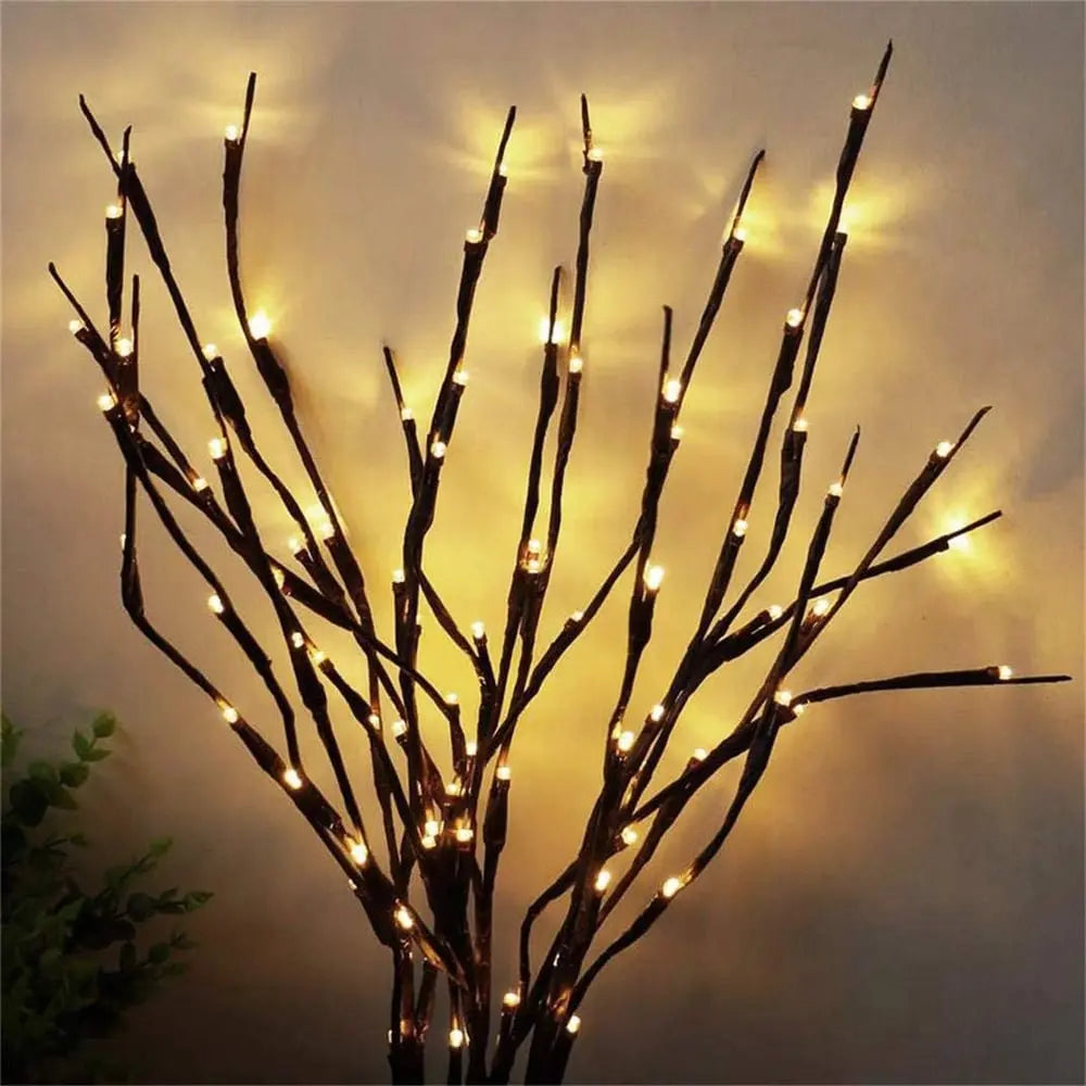 Avtoit | Battery-operated adjustable LED branch decoration string lights