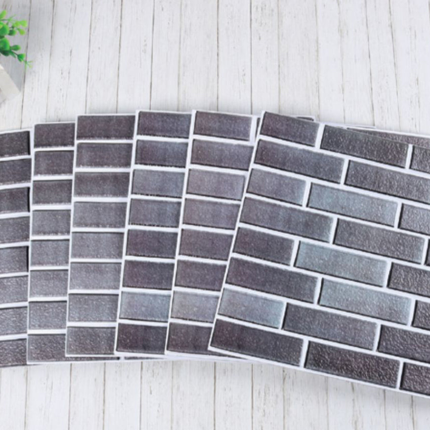 3D Embossed Plastic Wall Panels, 20-Piece Mosaic Set