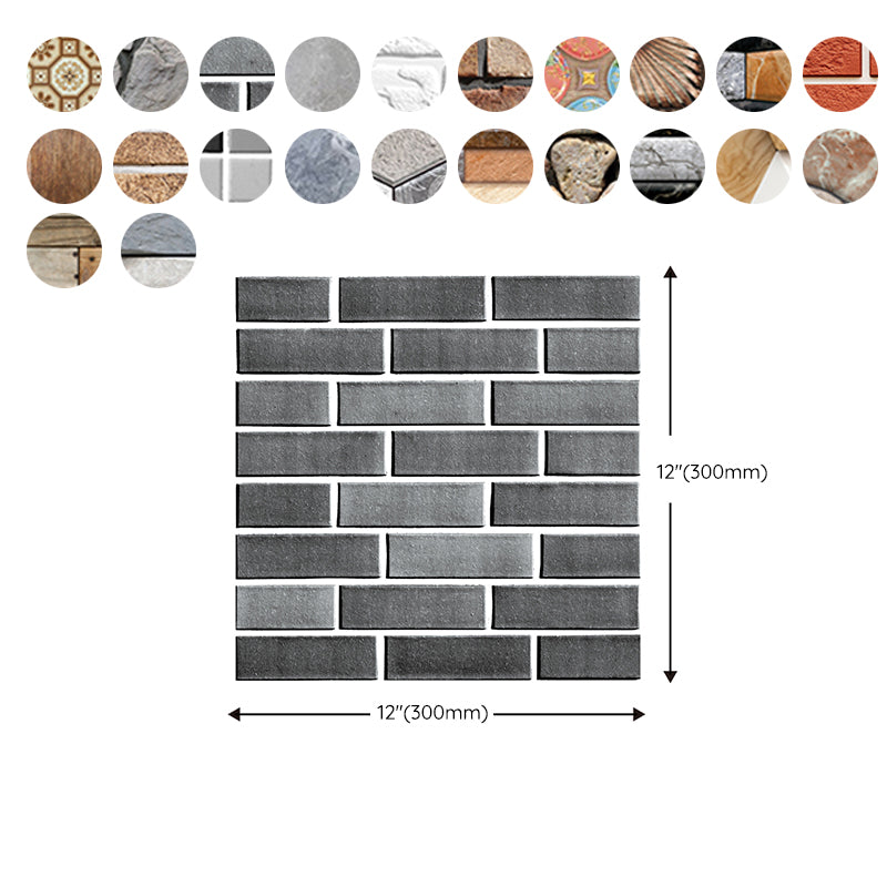 3D Embossed Plastic Wall Panels, 20-Piece Mosaic Set