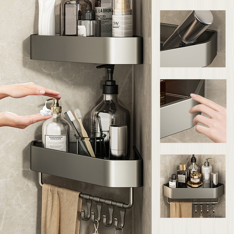 Avtoit | Adhesive Holder Metal Bathroom Accessory Single Piece or in Set with Shelf