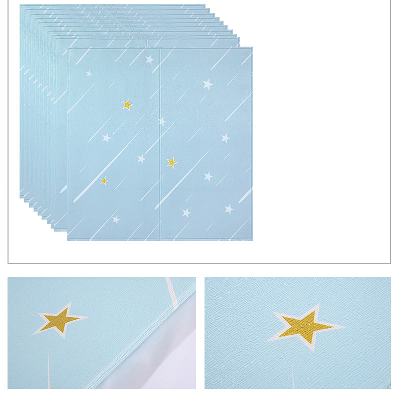 Avtoit | Contemporary Wall Ceiling Cartoon Print Peel and Stick Waterproof Wall Panel