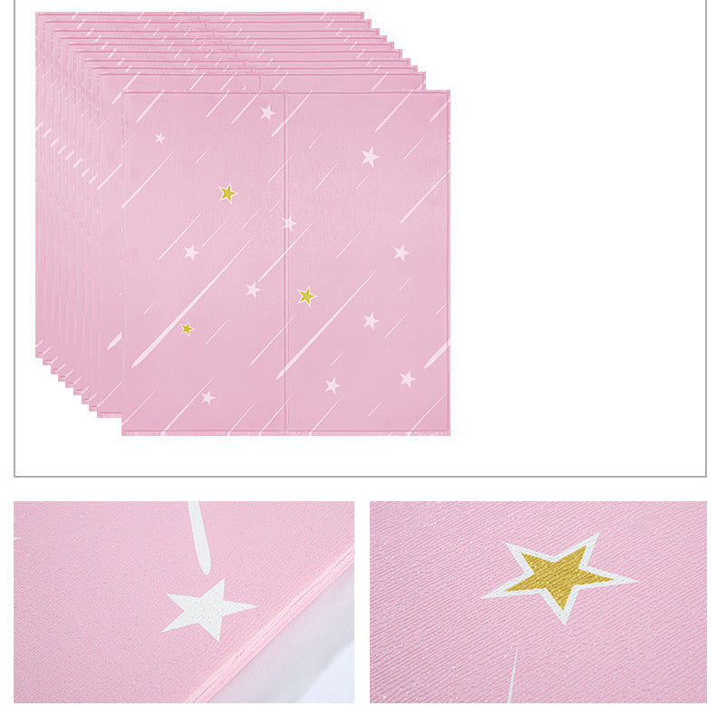 Avtoit | Contemporary Wall Ceiling Cartoon Print Peel and Stick Waterproof Wall Panel