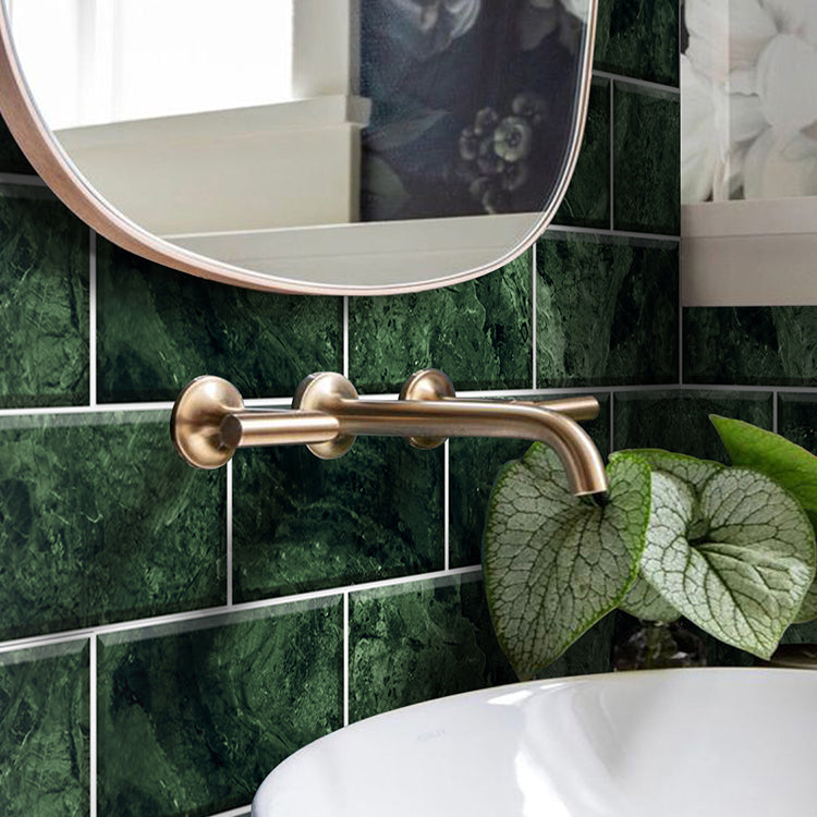 Avtoit | Mosaic tiles peel and attach tiles PVC backsplash peel and attach wall tiles in green