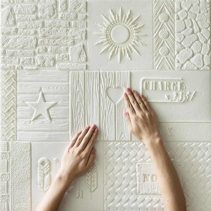 Avtoit | Peel and Stick Wall Ceiling 3D Embossed Wall Covering with Waterproof