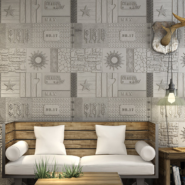 Avtoit | Peel and Stick Wall Ceiling 3D Embossed Wall Covering with Waterproof