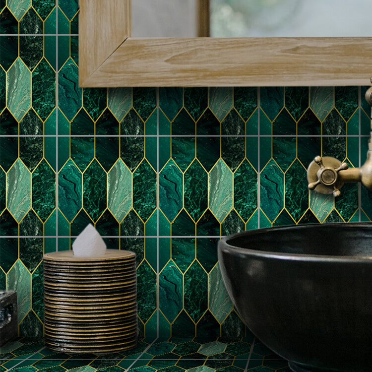 Avtoit | Polygon Peel and Stick Splash Guard Tile PVC Mosaic Peel and Stick Tile for the Kitchen