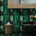 Avtoit | Polygon Peel and Stick Splash Guard Tile PVC Mosaic Peel and Stick Tile for the Kitchen