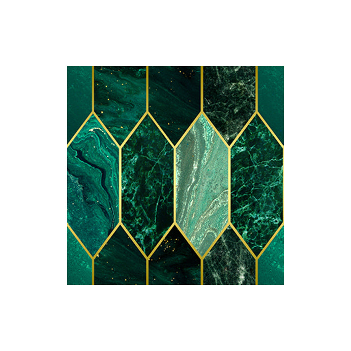 Avtoit | Polygon Peel and Stick Splash Guard Tile PVC Mosaic Peel and Stick Tile for the Kitchen