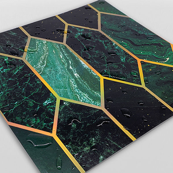 Avtoit | Polygon Peel and Stick Splash Guard Tile PVC Mosaic Peel and Stick Tile for the Kitchen
