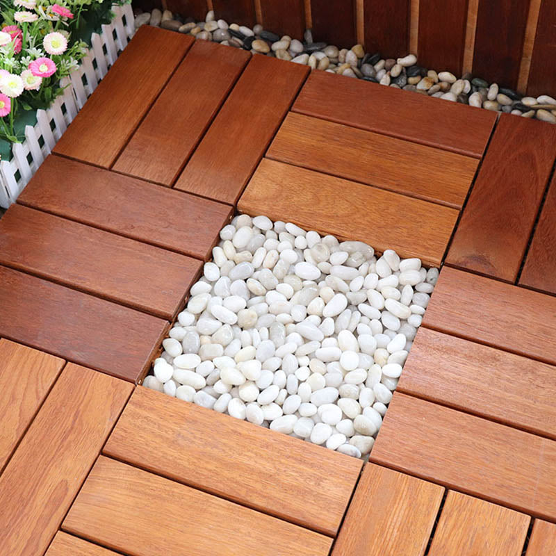 Avtoit | Classic wooden deck tiles connecting composite patio tiles