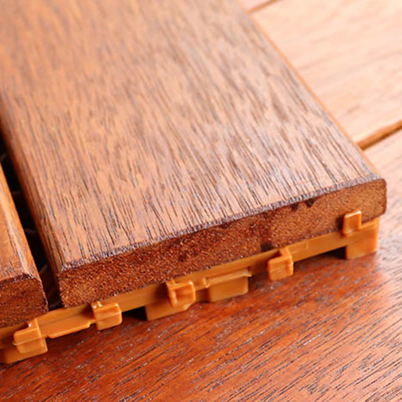 Avtoit | Classic wooden deck tiles connecting composite patio tiles