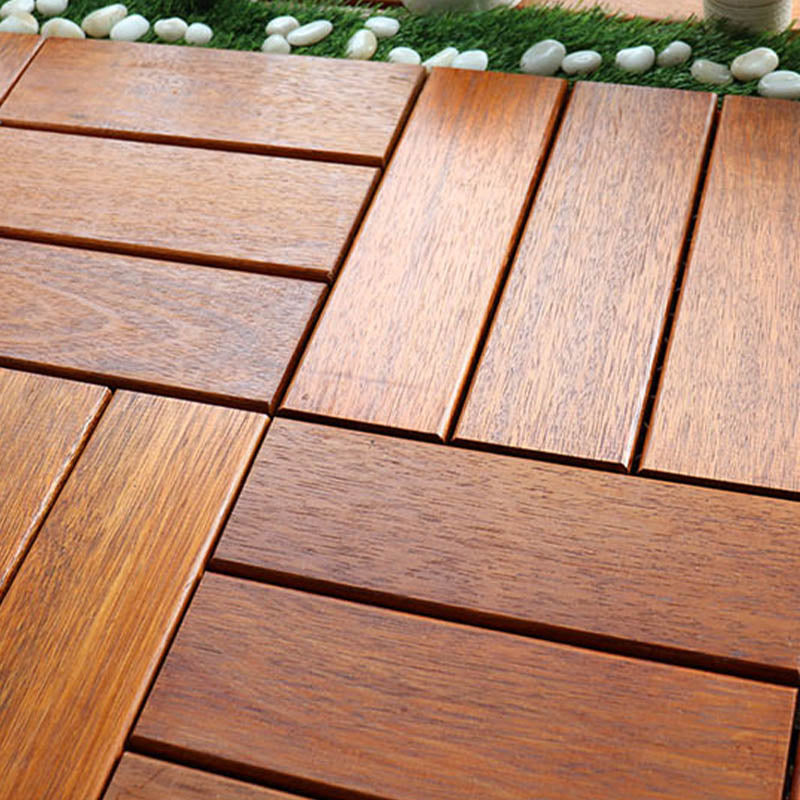 Avtoit | Classic wooden deck tiles connecting composite patio tiles