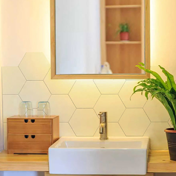 Avtoit | Peel and Stick Tiles Hexagonal Peel and Stick Back Wall 20 Pack for the Bathroom