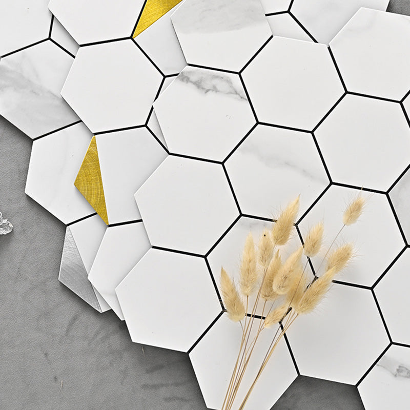 Avtoit | Hexagonal Modern Peel and Stick Tiles Mosaic Tiles Peel and Stick Backsplashes