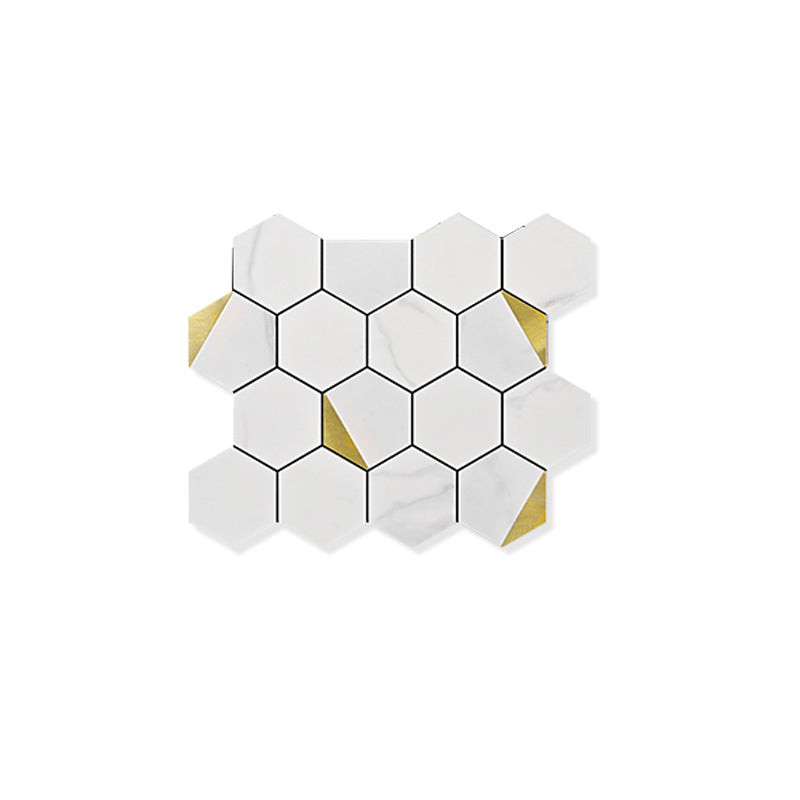 Avtoit | Hexagonal Modern Peel and Stick Tiles Mosaic Tiles Peel and Stick Backdrops