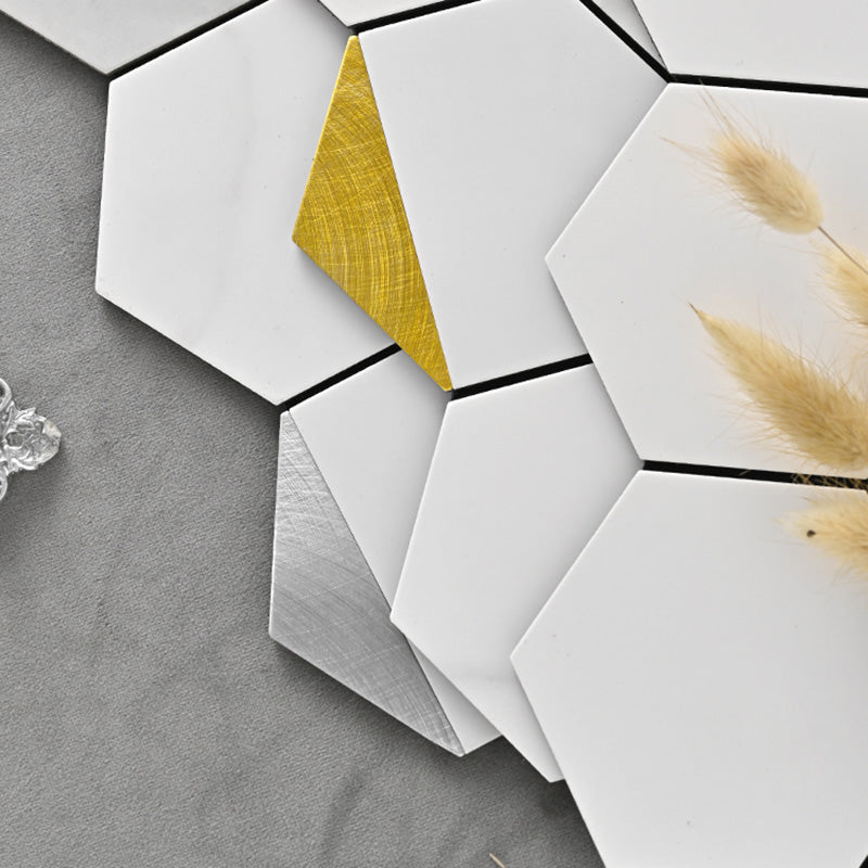 Avtoit | Hexagonal Modern Peel and Stick Tiles Mosaic Tiles Peel and Stick Backdrops