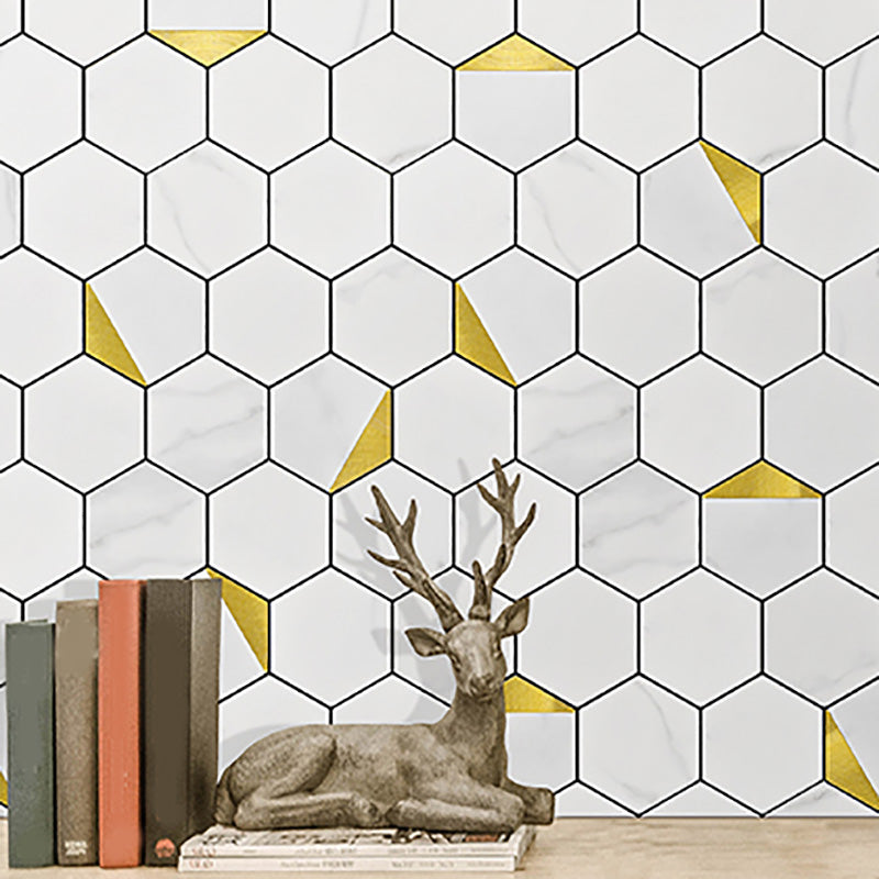 Avtoit | Hexagonal Modern Peel and Stick Tiles Mosaic Tiles Peel and Stick Backsplashes