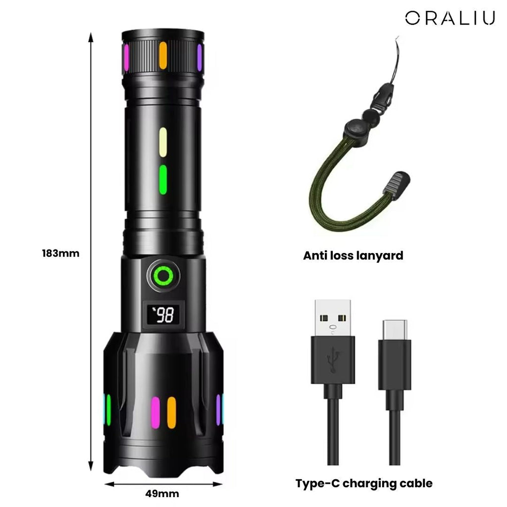 Avtoit | Military-Grade LED Flashlight – Rechargeable – 9000 Lumens