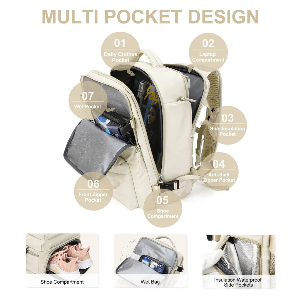 Avtoit | Women's Large Travel Backpack Waterproof Hiking Backpack
