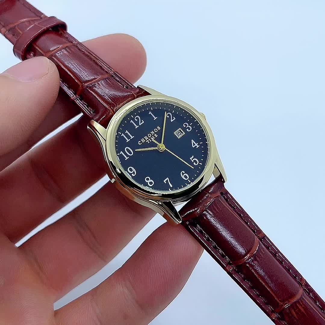 Avtoit | Elegant Women’s Watch – Quartz Wristwatch with Faux Leather Strap | Perfect Gift for Her