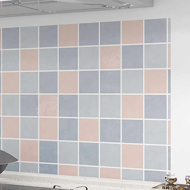 Avtoit | Modern Tile Peel & Stick PVC Grid Pattern Self-Adhesive Wallpaper