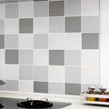 Avtoit | Modern Peel & Stick PVC Tile Grid Pattern Self-Adhesive Wallpaper