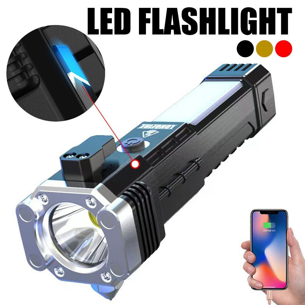 Avtoit | Super Bright Rechargeable LED Handheld Flashlight Portable Spotlight 4 Mode New