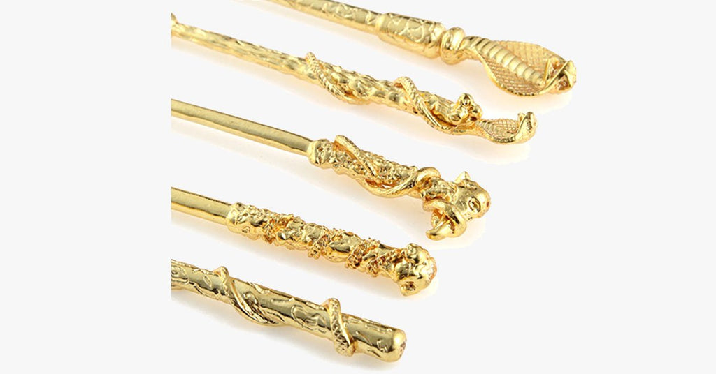 Avtoit | Gold-coated Magic Brush Set with 5 gold-coated eyeshadow brushes - Works wonders on your eyes!