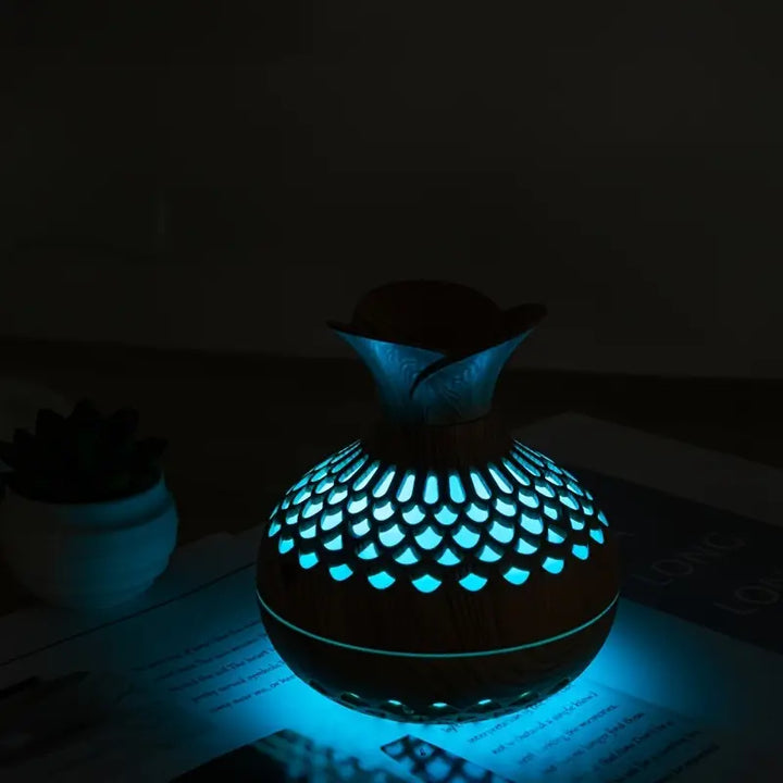 Avtoit | Aromatherapy air humidifier with LED – Diffuser in wood look & night light