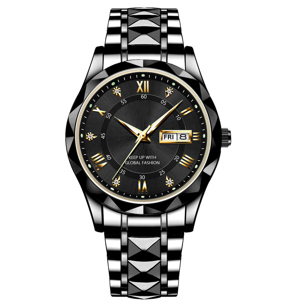 Avtoit | Waterproof Luminous Stainless Steel Two-tone Quartz Men's Watch
