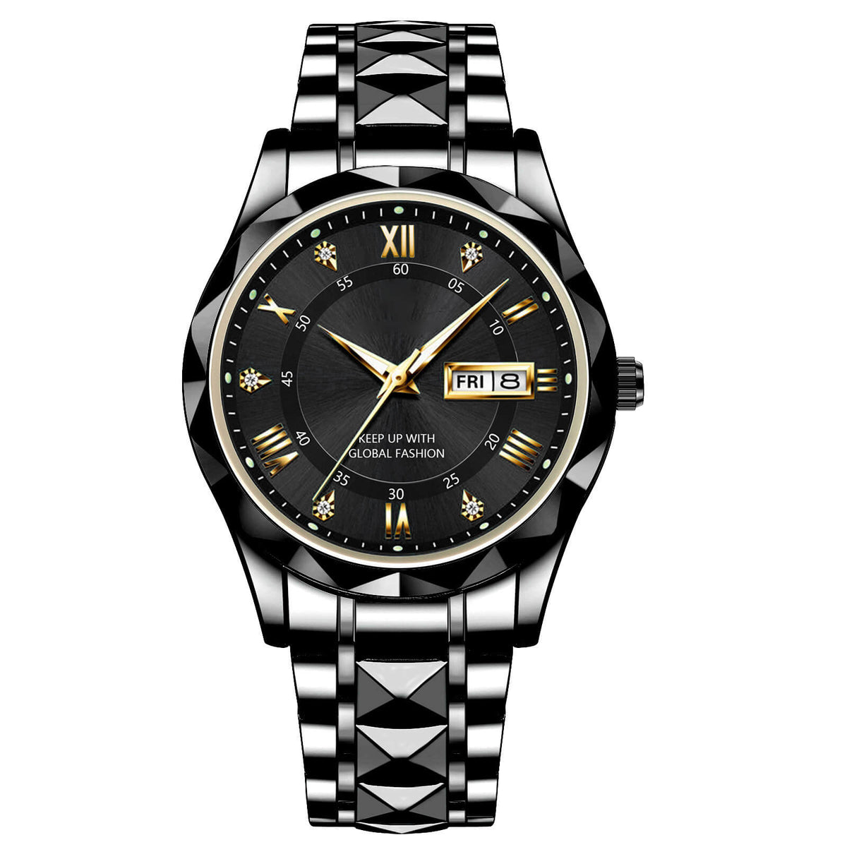 Avtoit | Waterproof Luminous Stainless Steel Two-tone Quartz Men's Watch