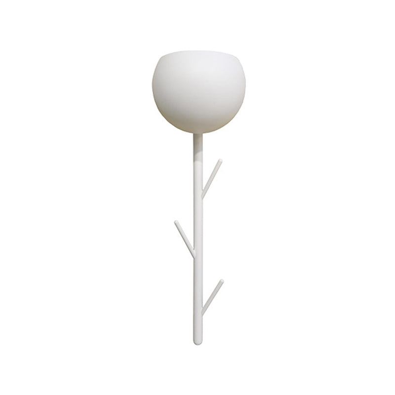 Avtoit | Modern Arched Surface Wall Light Iron LED Nightstand Wall Mount Light in White with Branch Design