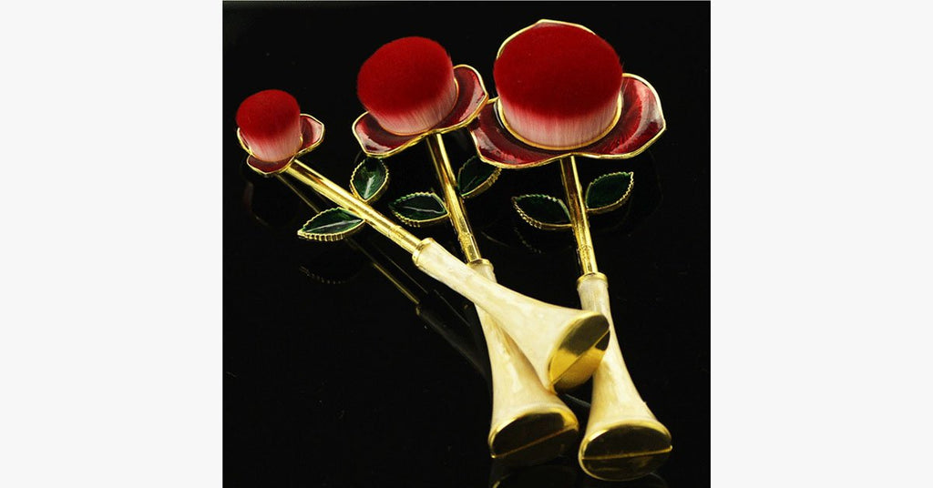 Avtoit | Rose Beauty Flawless Face Oval Brush Set