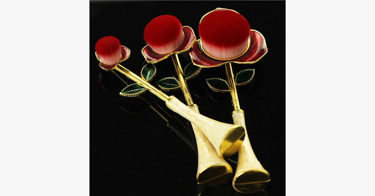 Avtoit | Rose Beauty Flawless Face Oval Brush Set
